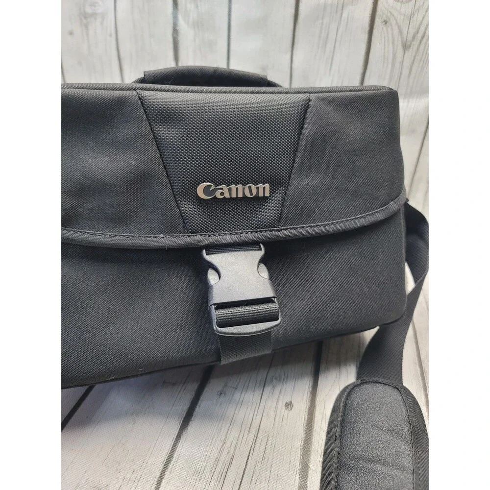 Canon 200ES EOS DSLR Camera Gadget Travel Shoulder Bag Black Case Genuine